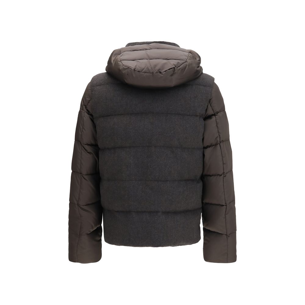 MooRER Gray Wool Oves Aries Shell Jacket