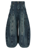 R13 Blue Cotton Jeans Denim