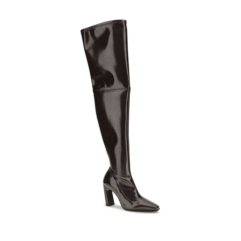 Stuart Weitzman Brown Calf Leather Bos Taurus Over The Knee
