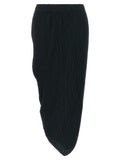 Issey Miyake Blue Polyester Midi Skirt