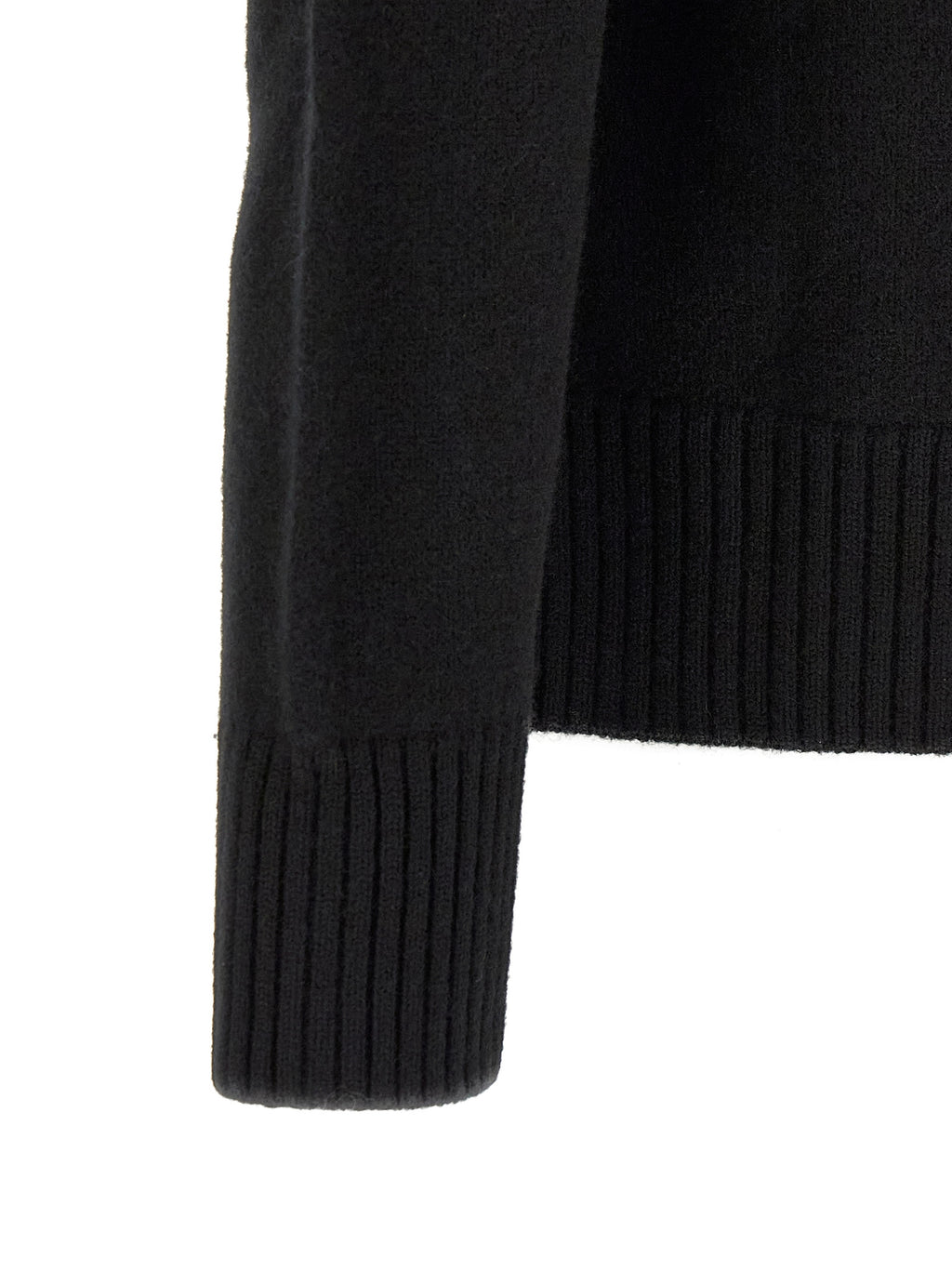 Ami Paris Black Wool Cardigan