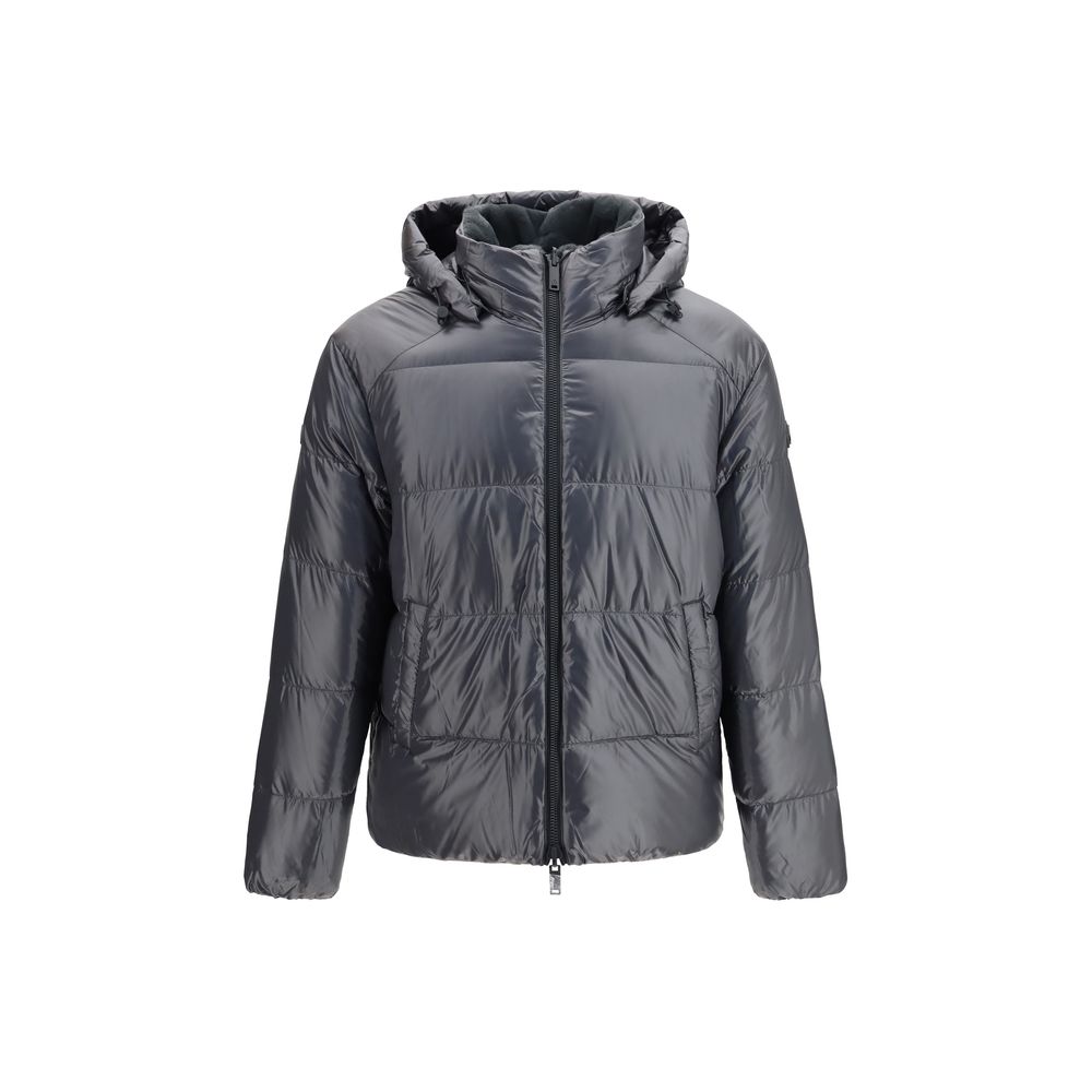 Moose Knuckles Gray Nylon Shell Jacket