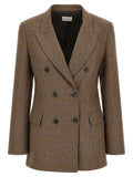 P.A.R.O.S.H. Brown Viscose Blazer