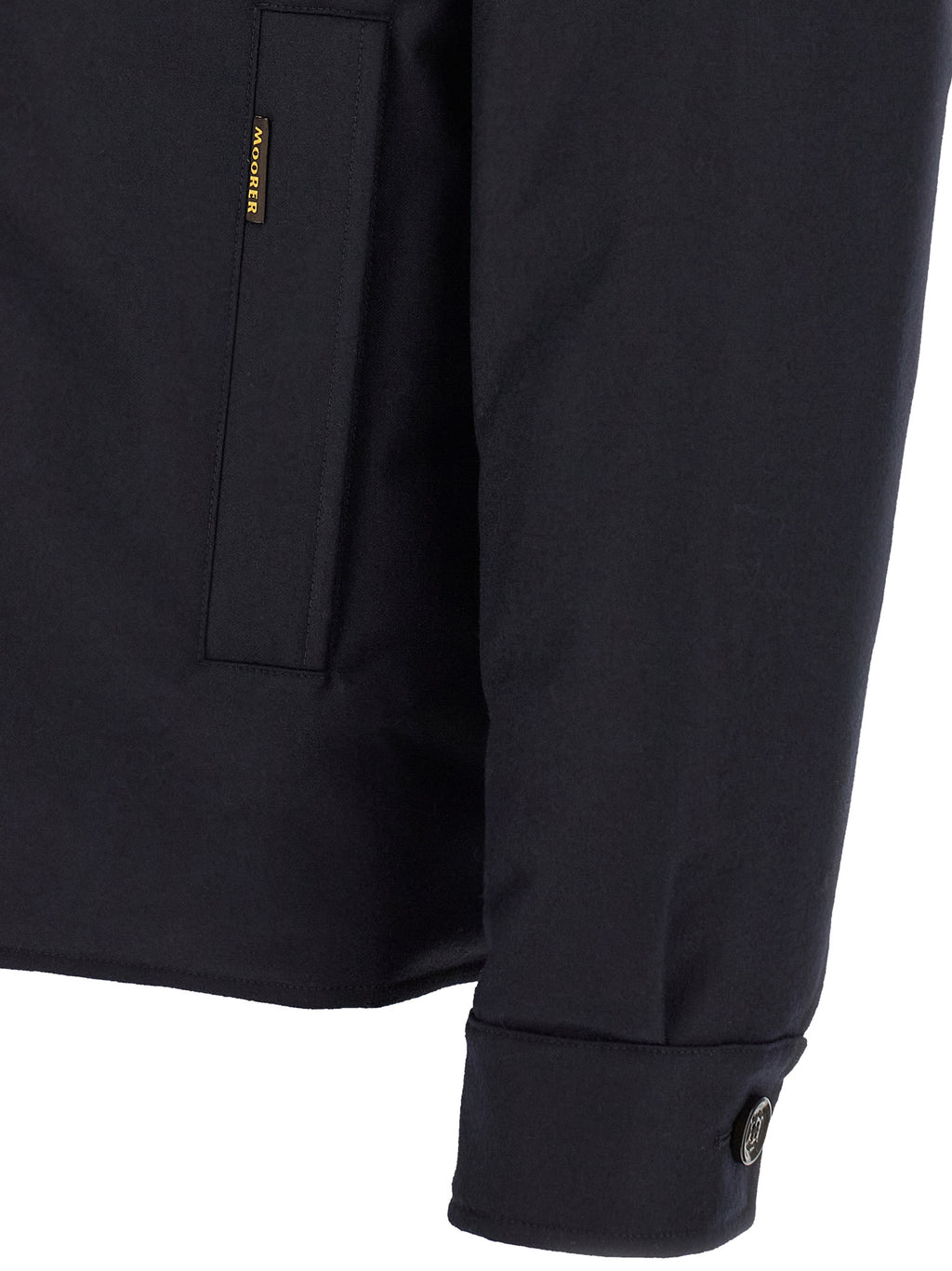 MooRER Blue Wool Full-Length Jacket