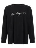 MM6 Maison Margiela Black Cotton Long Sleeve T-Shirt