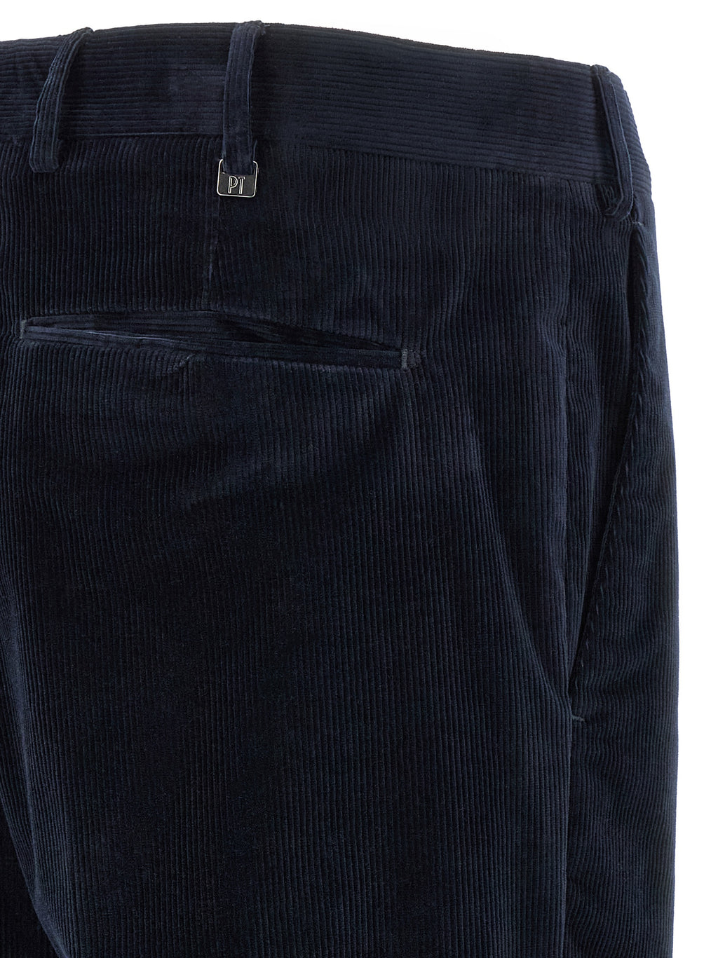 PT Torino Blue Cotton Casual Pants