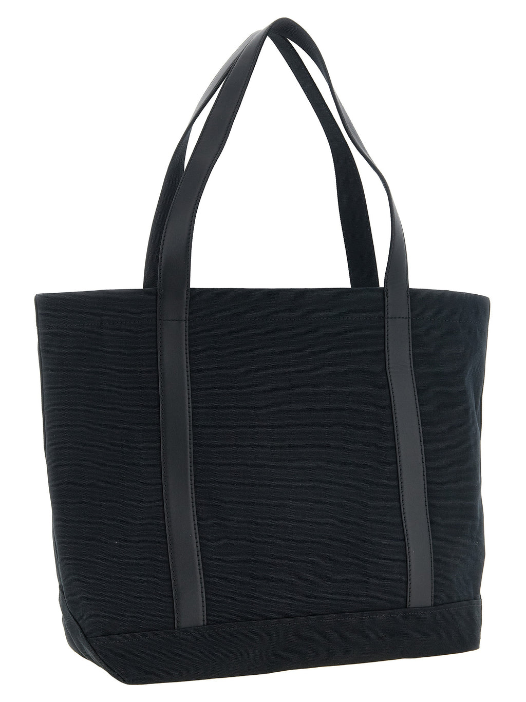 Maison Kitsuné Black Cotton Tote Bag