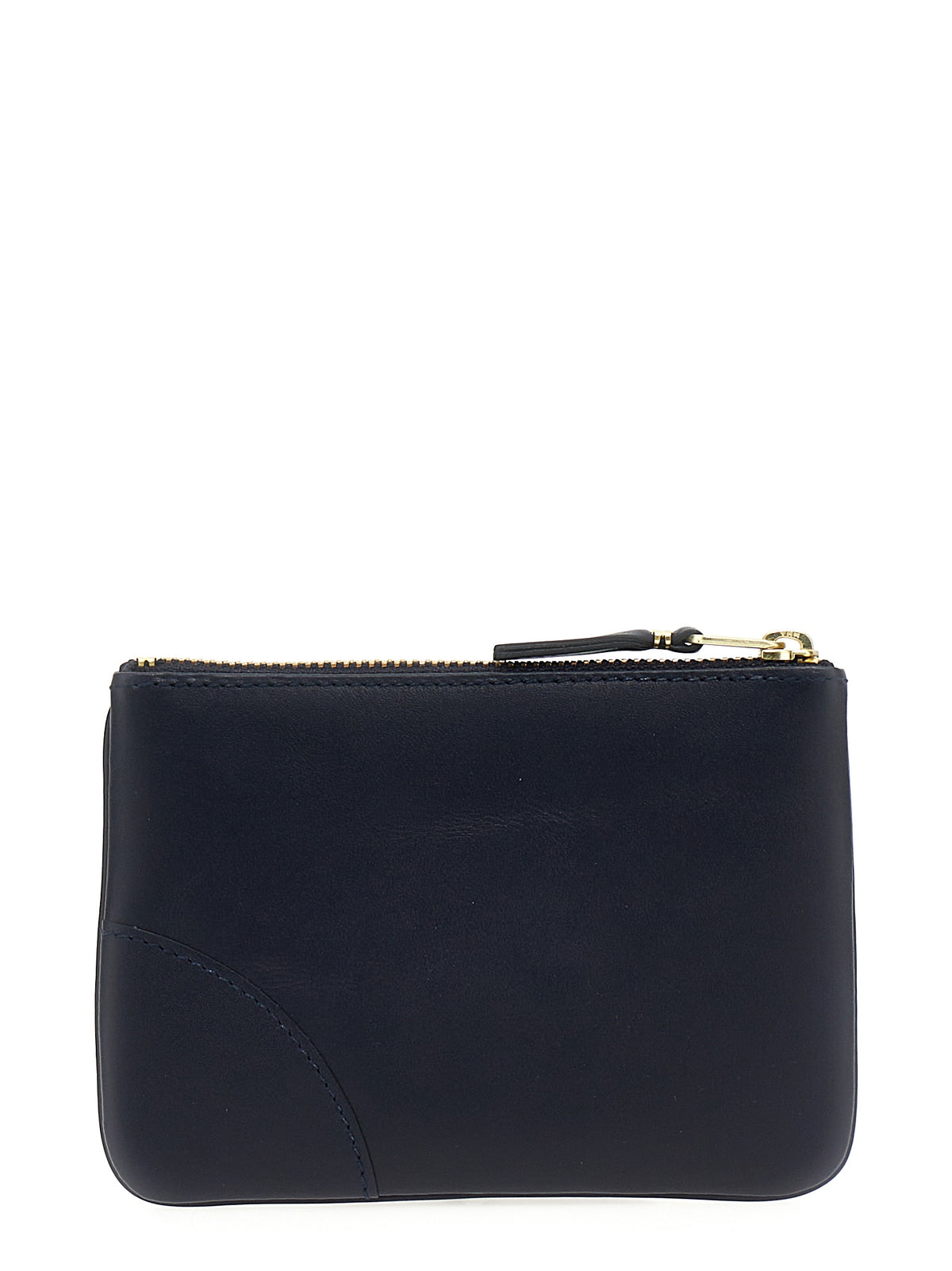 Comme Des Garçons Blue Calfskin Cardholder