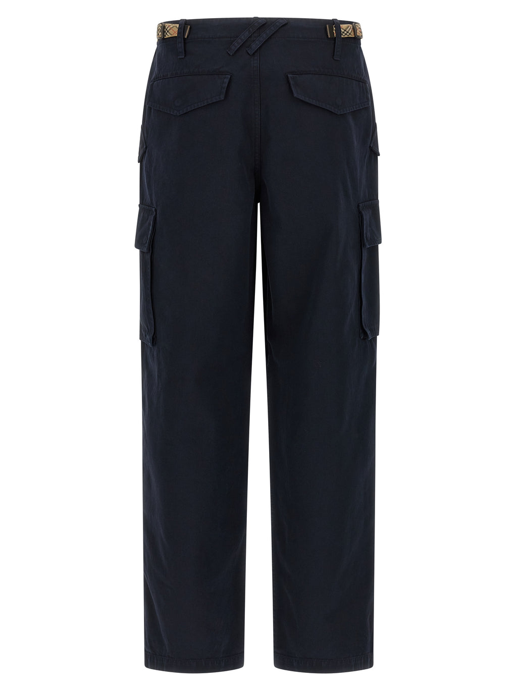Burberry Blue Cotton Cargo Pants