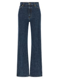 Khaite Blue Cotton Straight-Leg Jeans