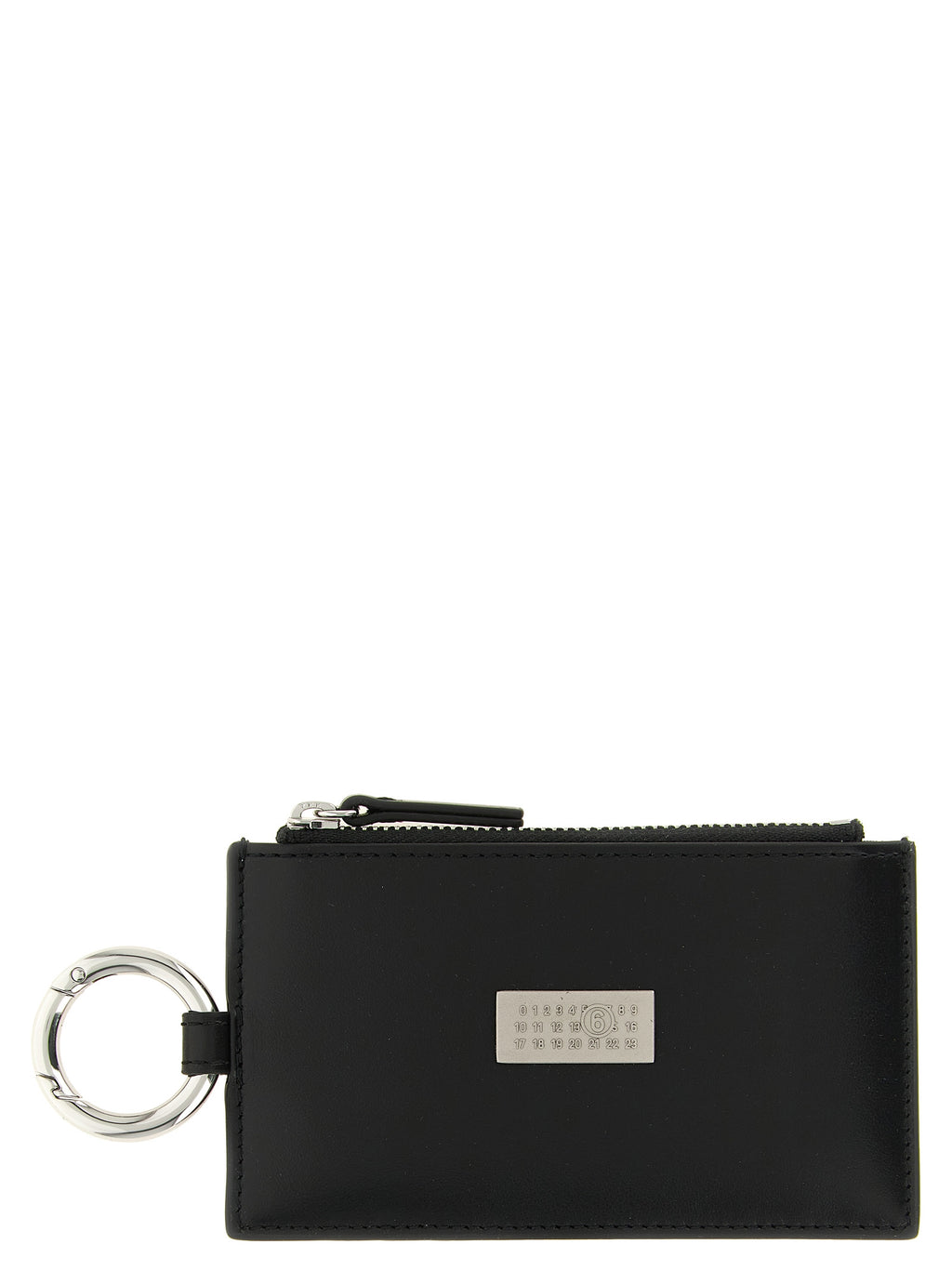 MM6 Maison Margiela Black Calfskin Cardholder