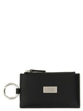 MM6 Maison Margiela Black Calfskin Cardholder