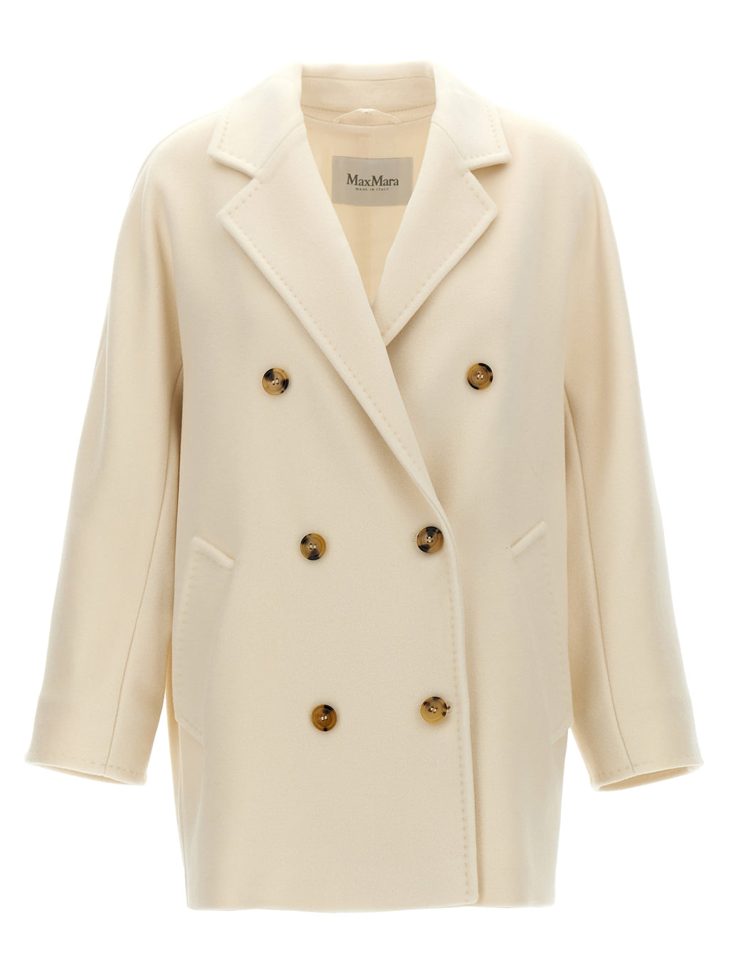 Max Mara White Virgin Wool Coat
