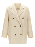 Max Mara White Virgin Wool Coat