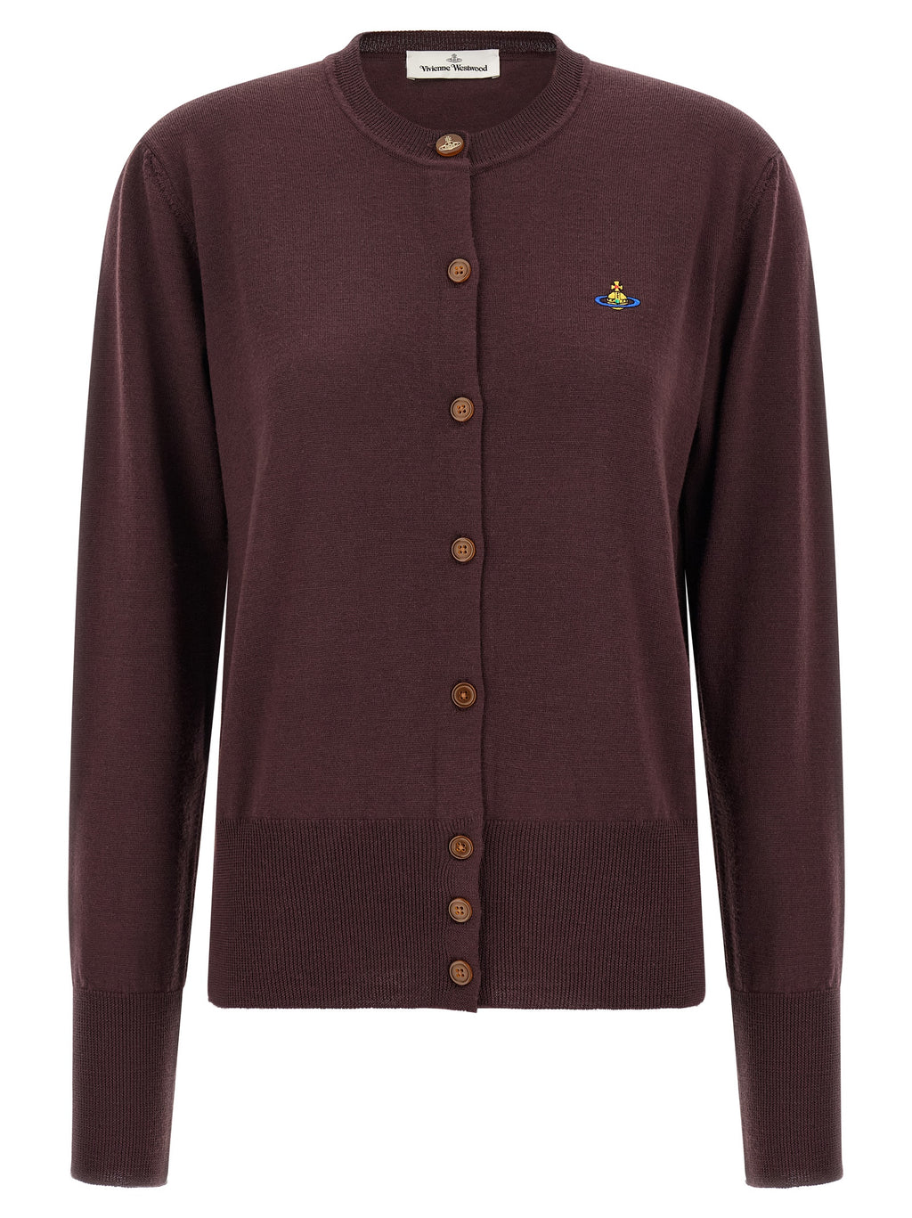 Vivienne Westwood Bordeaux Wool Cardigan