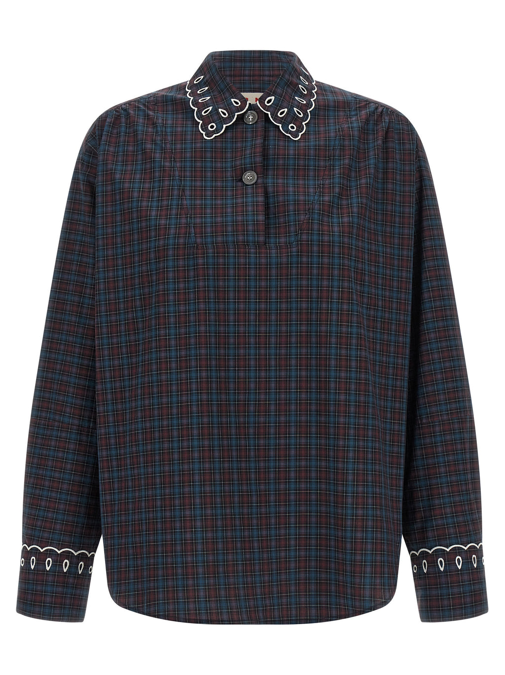 Marni Blue Cotton Blouse