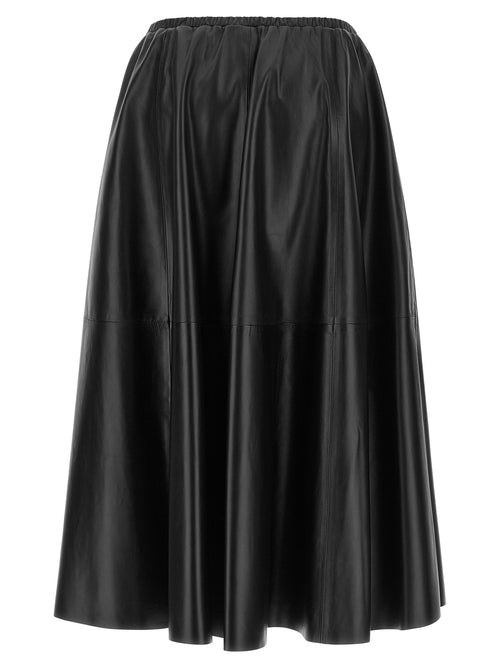 Alberta Ferretti Black Polyester Mini Skirt