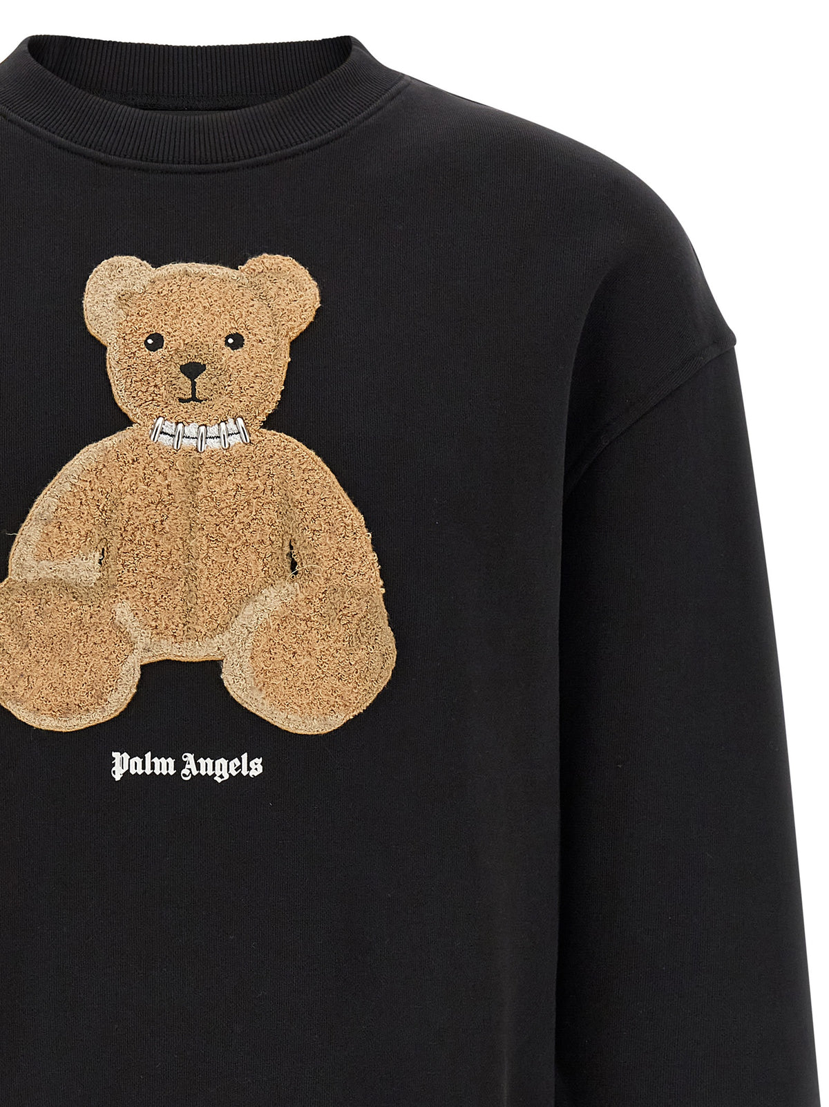 Palm Angels Black Cotton Sweatshirt