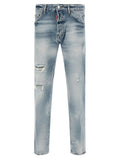 Dsquared² Blue Cotton Tapered Jeans