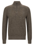 Brioni Brown Cashmere Cardigan