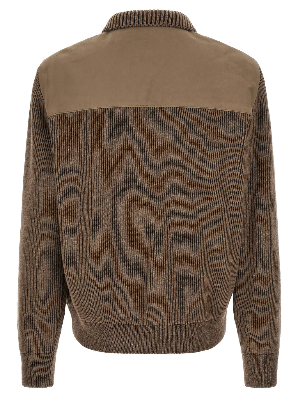 Brioni Brown Calfskin Leather Jacket