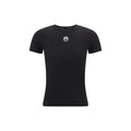 Marine Serre Black Cotton T-Shirt