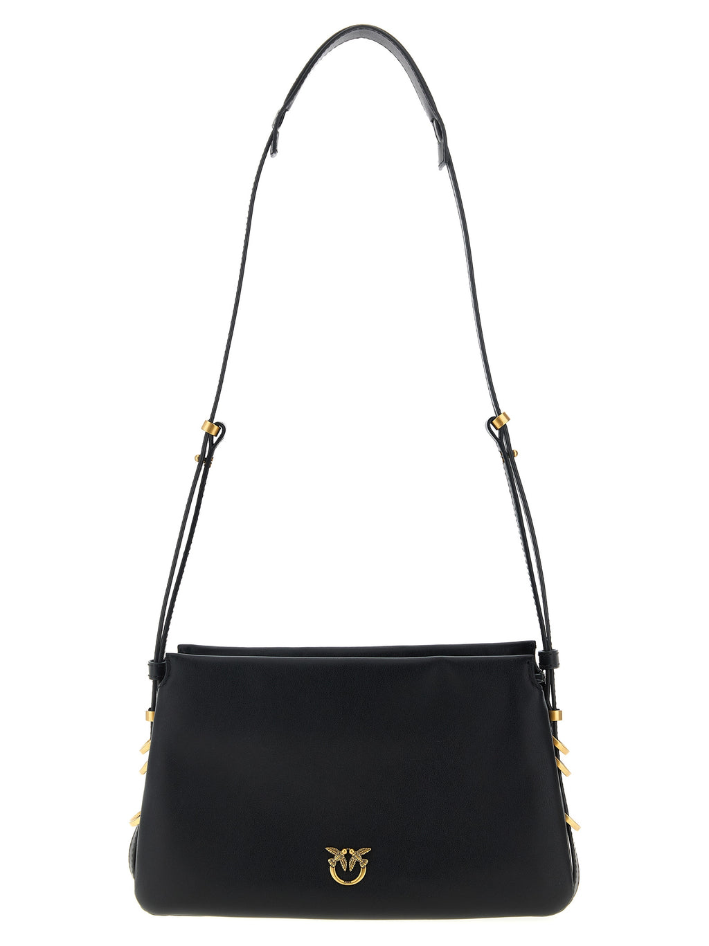 PINKO Black Calfskin Crossbody Bag