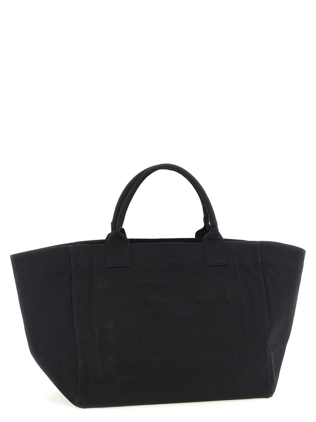 Ganni Black Recycled Cotton Tote Bag