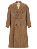 Ami Paris Brown Virgin Wool Coat
