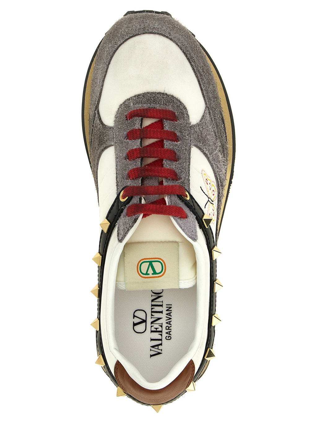 Valentino Garavani Multicolor Calfskin Athletic Sneakers