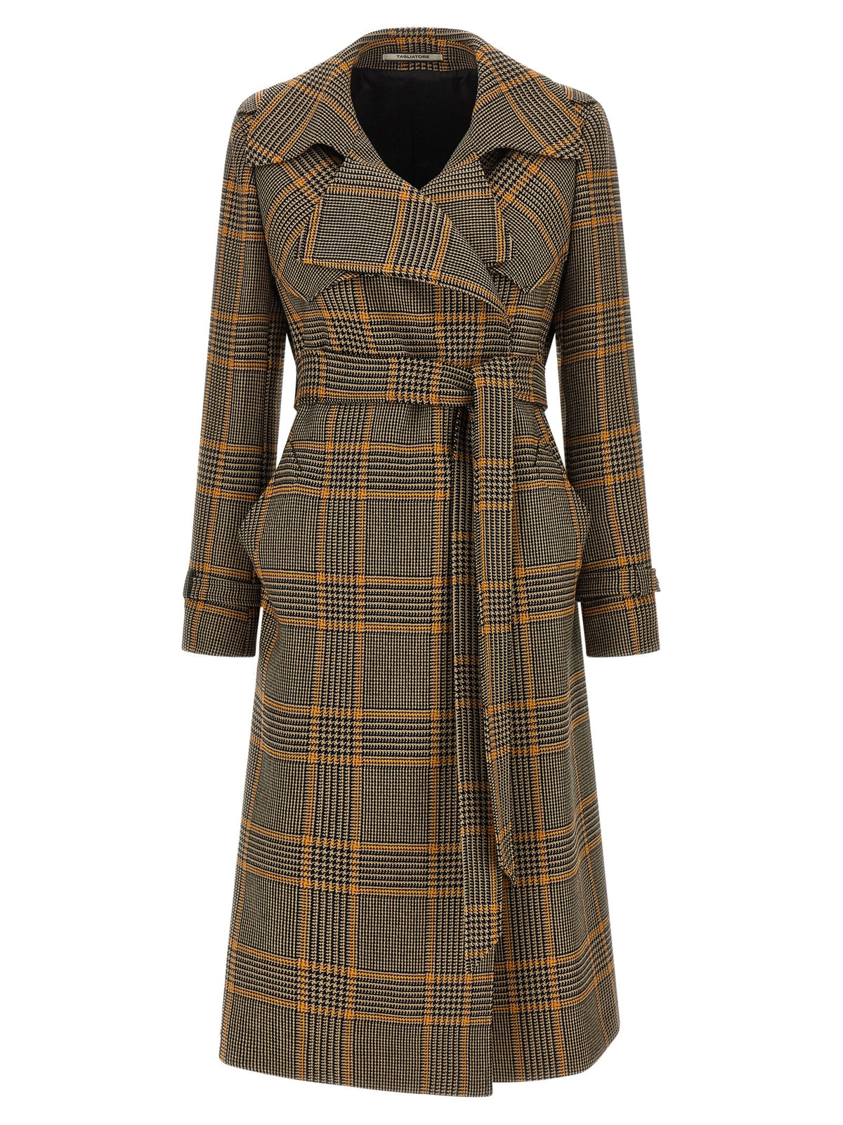 Tagliatore Brown Virgin Wool Coat
