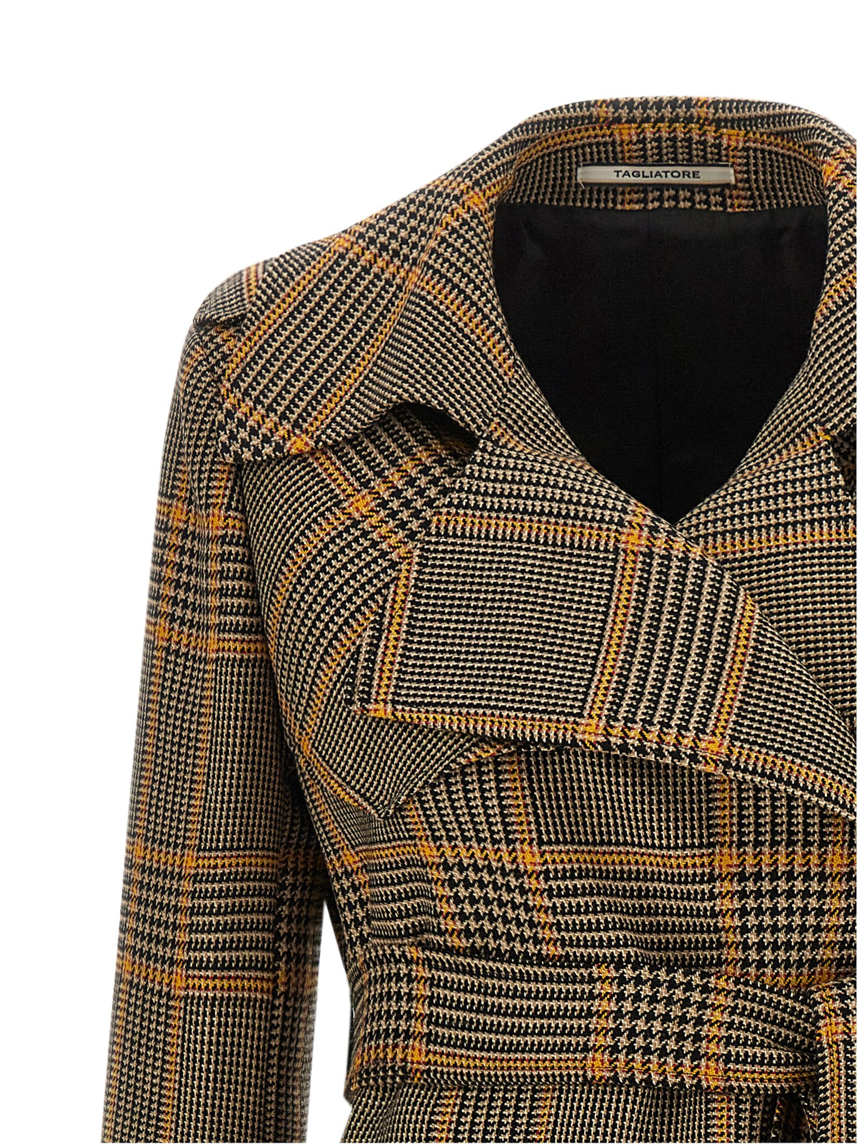 Tagliatore Brown Virgin Wool Coat