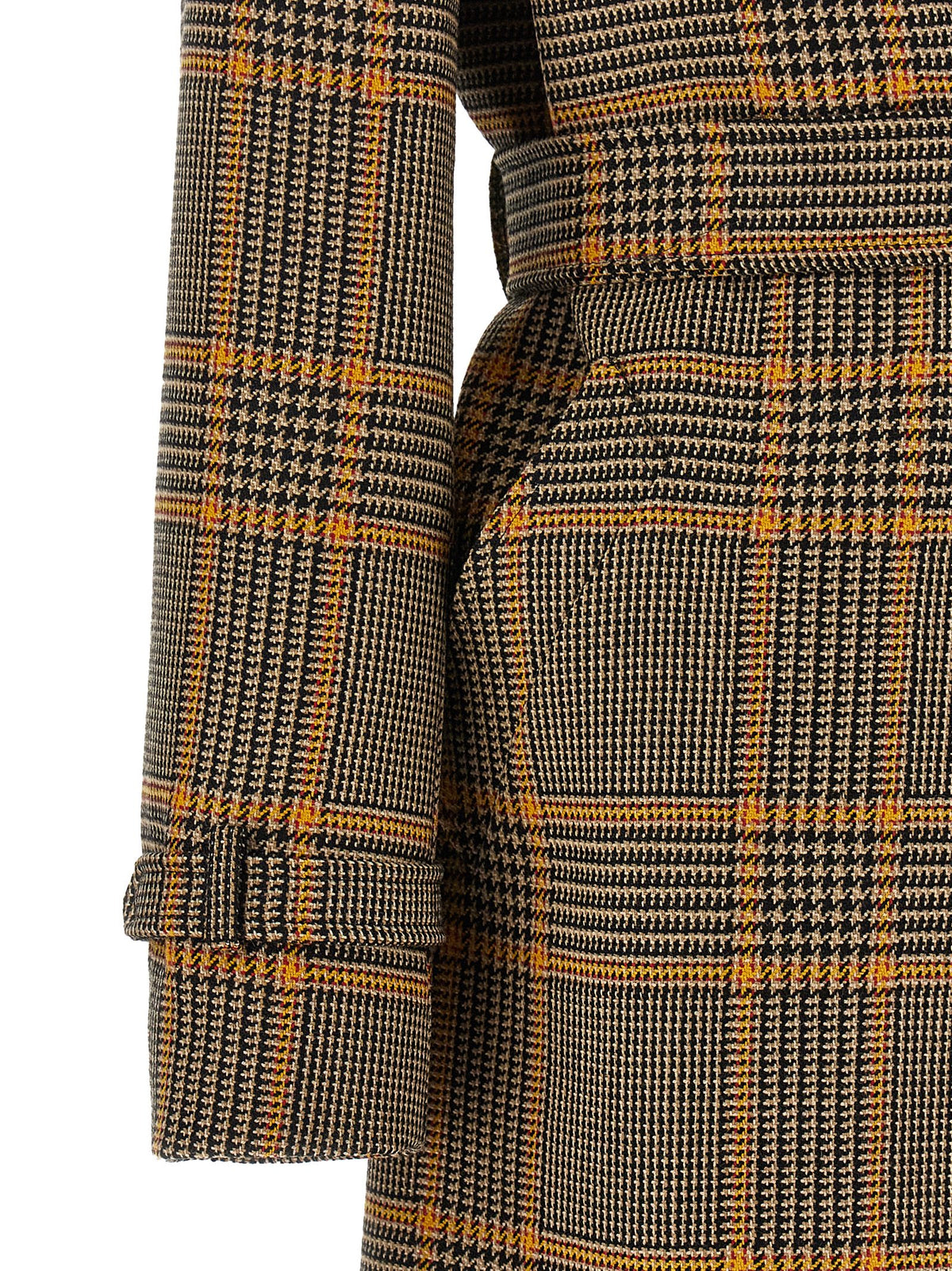 Tagliatore Brown Virgin Wool Coat