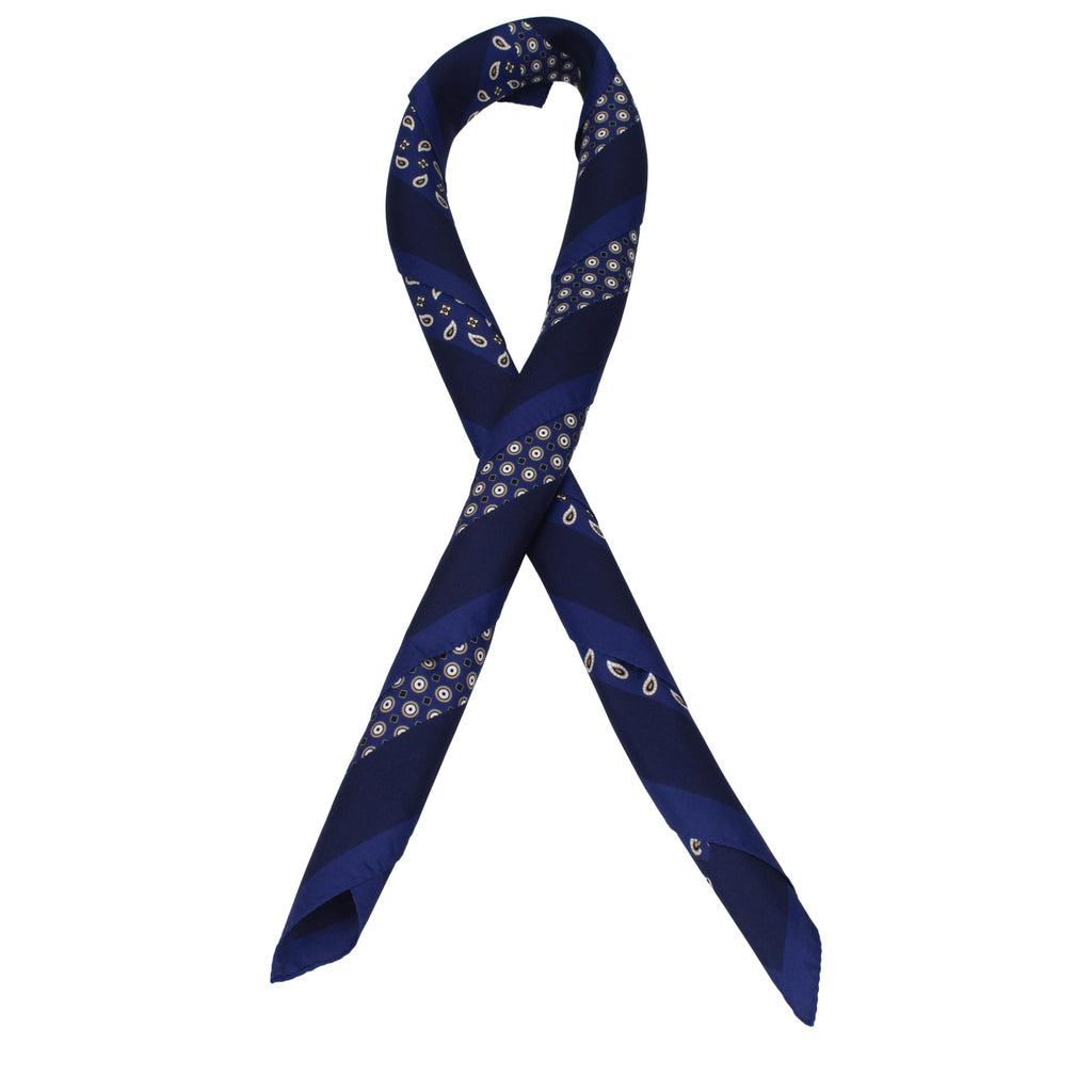 Max Mara Blue Silk Foulard