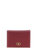 Valentino Garavani Bordeaux Calfskin Cardholder