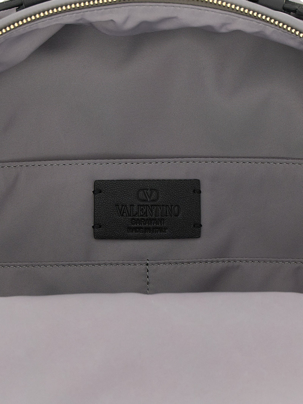 Valentino Garavani Gray Polyester Backpack