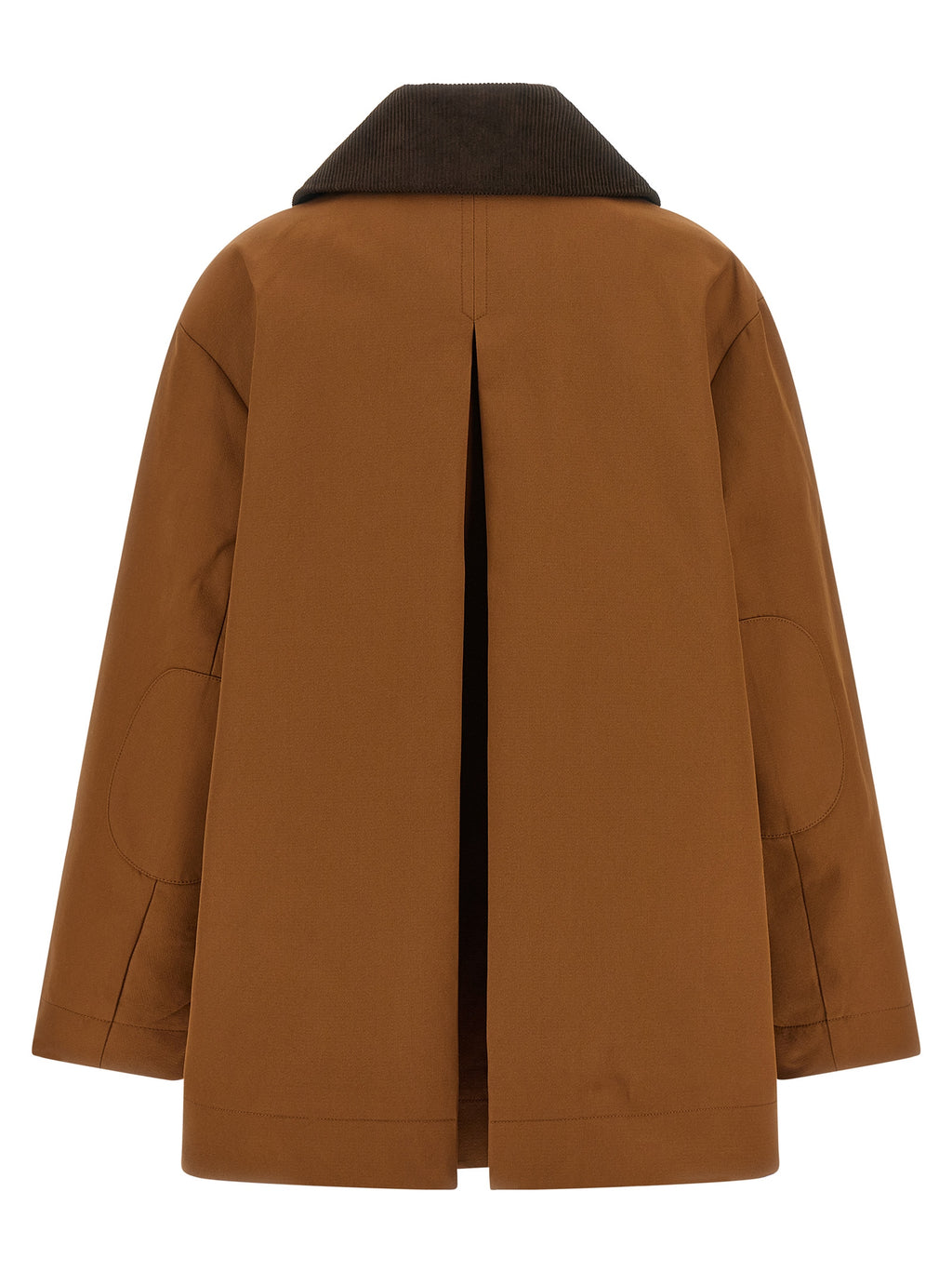 Ganni Brown Recycled Polyester Full-Length Jacket