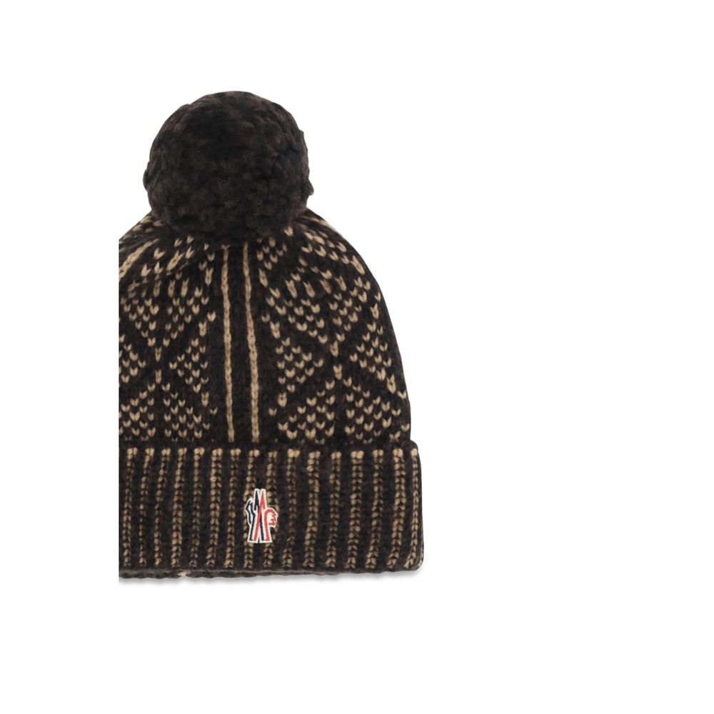 Moncler Grenoble Brown Alpaca Vicugna Pacos Beanie