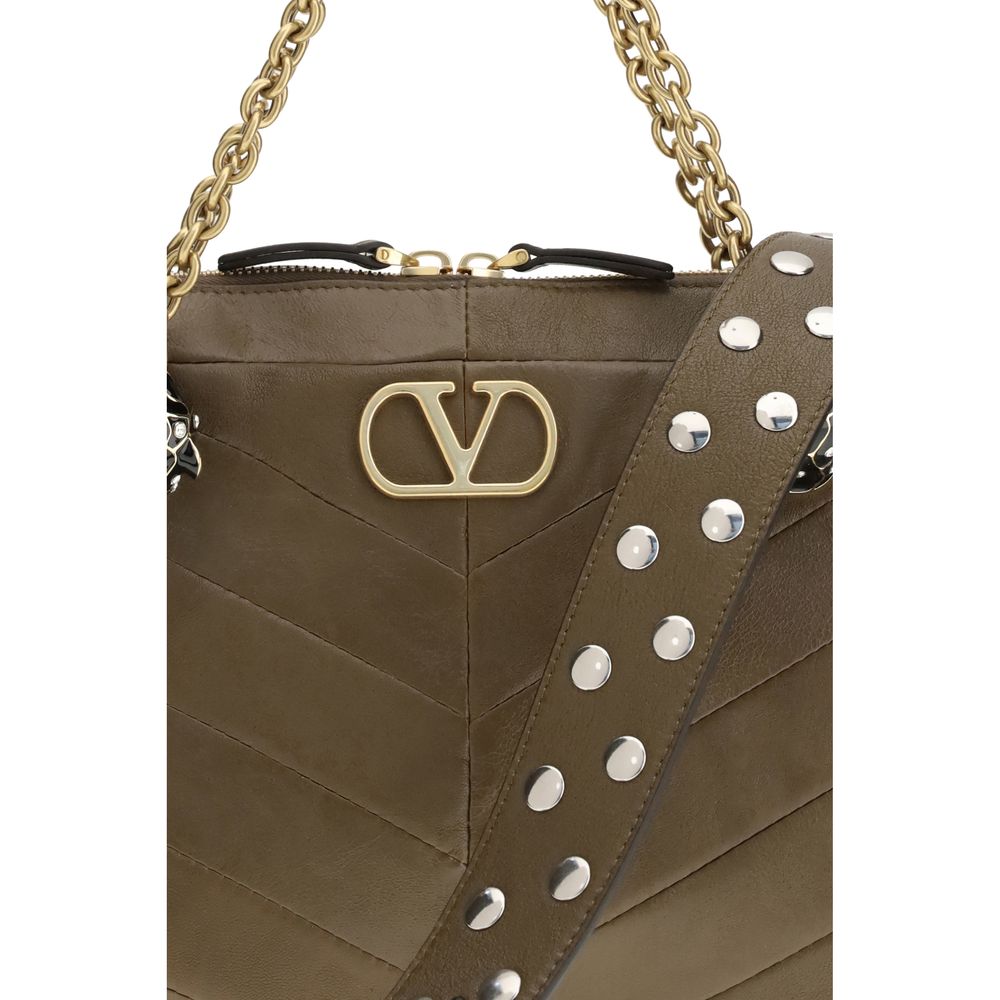 Valentino Garavani Bicolor Napa Leather / Calf Bos Taurus Shoulder Bag