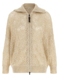 Brunello Cucinelli Beige Polyamide Cardigan