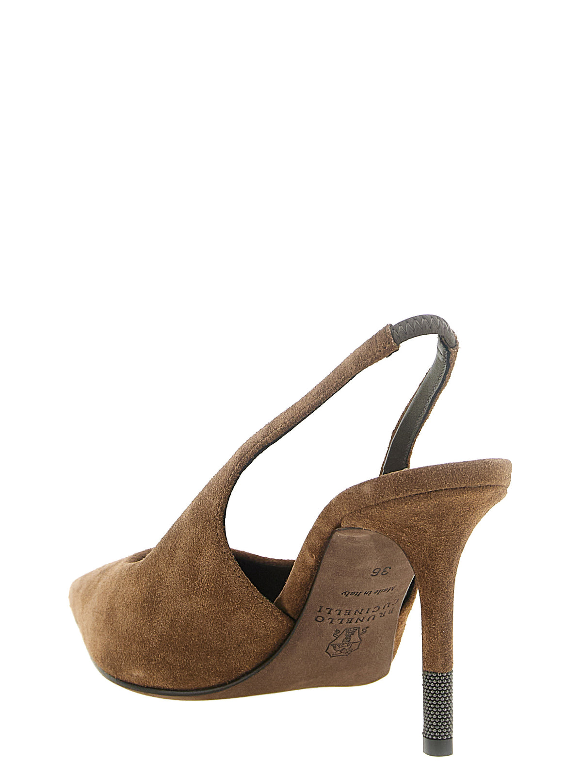 Brunello Cucinelli Brown Calfskin High Heel Pumps
