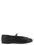Prada Black Lamb Leather Ballet Flats
