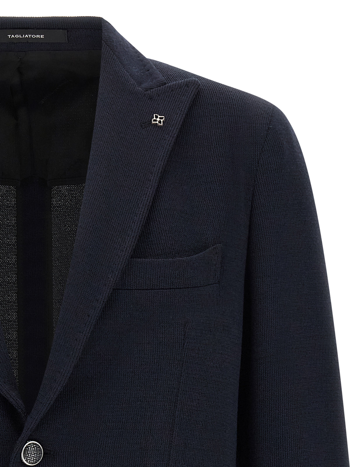Tagliatore Blue Polyester Blazer