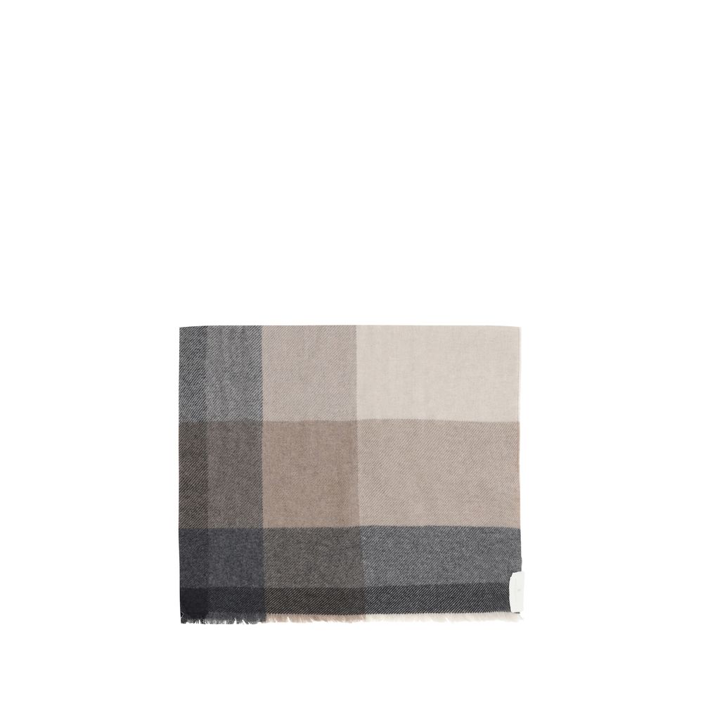 Brunello Cucinelli Multicolor Wool Oves Aries Foulard