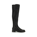 Stuart Weitzman Black Napa Leather / Calf Bos Taurus Over The Knee