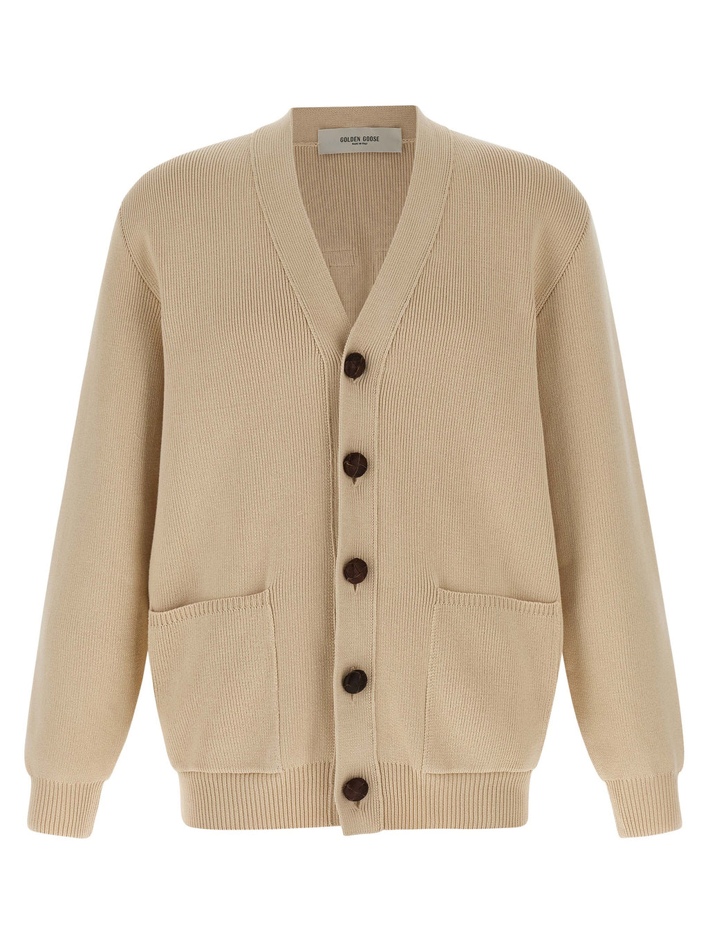 Golden Goose Beige Cotton Cardigan