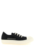 Rick Owens Black Calfskin Low Top Sneakers