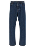 Stone Island Blue Cotton Straight-Leg Jeans
