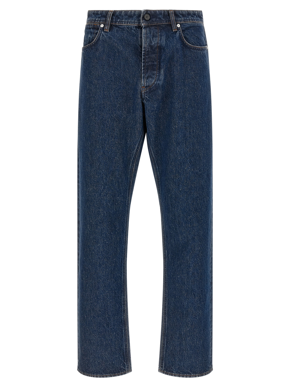 Stone Island Blue Cotton Straight-Leg Jeans