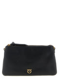 PINKO Black Calfskin Crossbody Bag